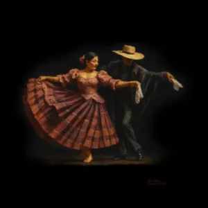 Pareja en baile  de marinera norteña
